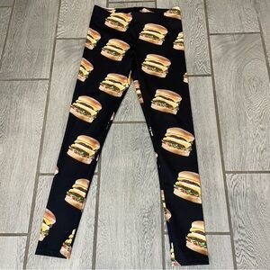 In-N-Out Burger Women's Small Leggings Pants Poly Spandex Cheeseburgers Novelty